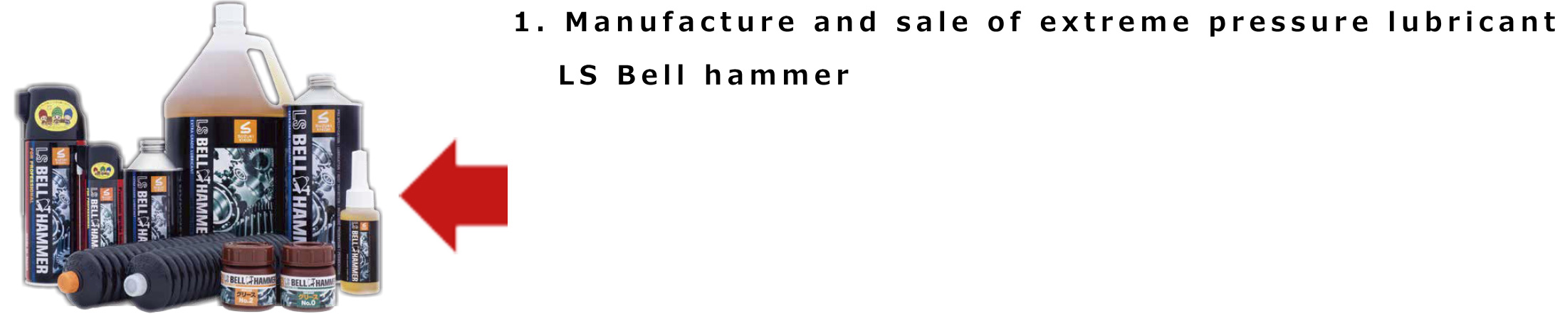 1. Manufactures and sale of extreme pressure lubricant LS Bell hammer